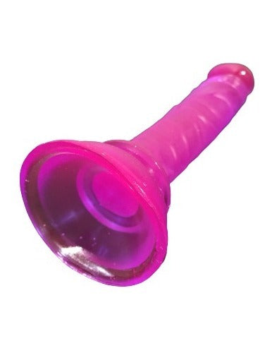 Mini Dildo Jelly con Ventosa Consolador Flexible