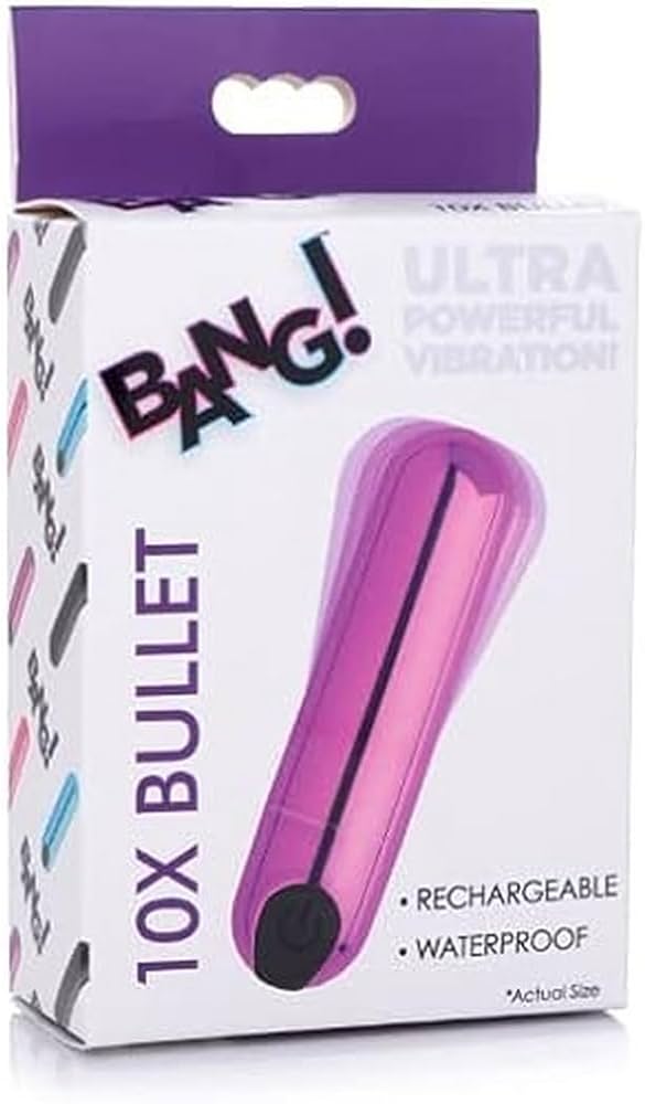 10X Rechargeable Vibrating Metallic Bullet Bang