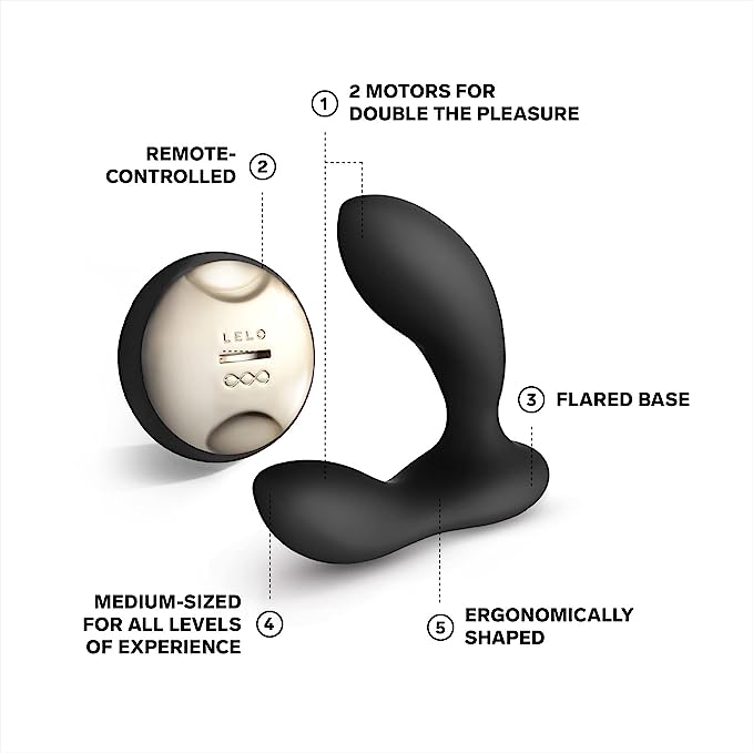 Hugo Plug Anal Vibrador Masajeador de Próstata Vibrating Prostate Massager Remote Controlled Lelo