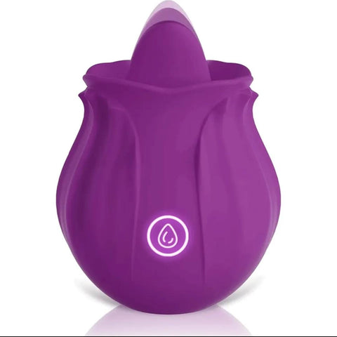 Vibrador con Lengua en Forma de Rosa