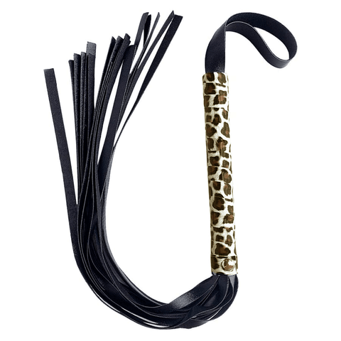 Látigo de cuero animal print