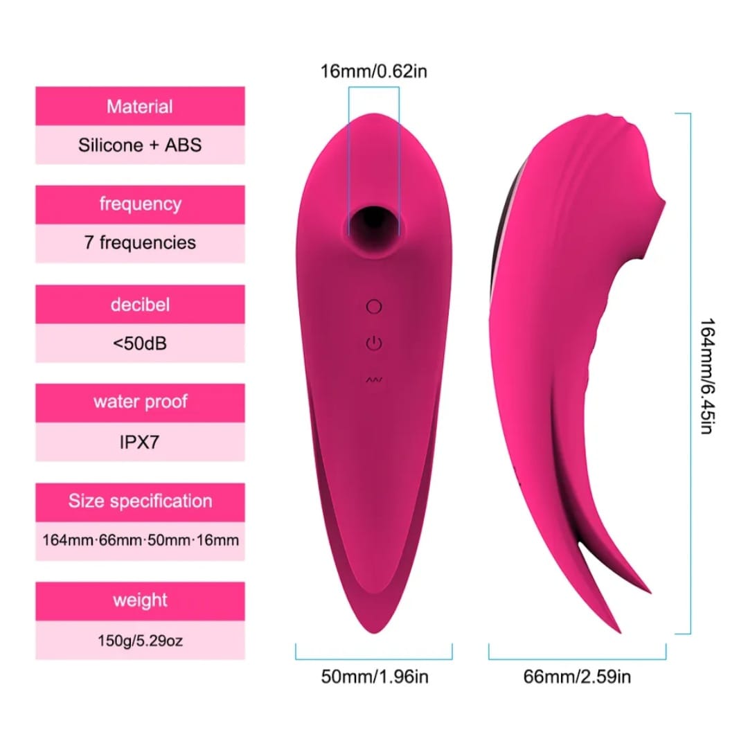 Estimulador Succionador Dual Externo Succión de Clítoris