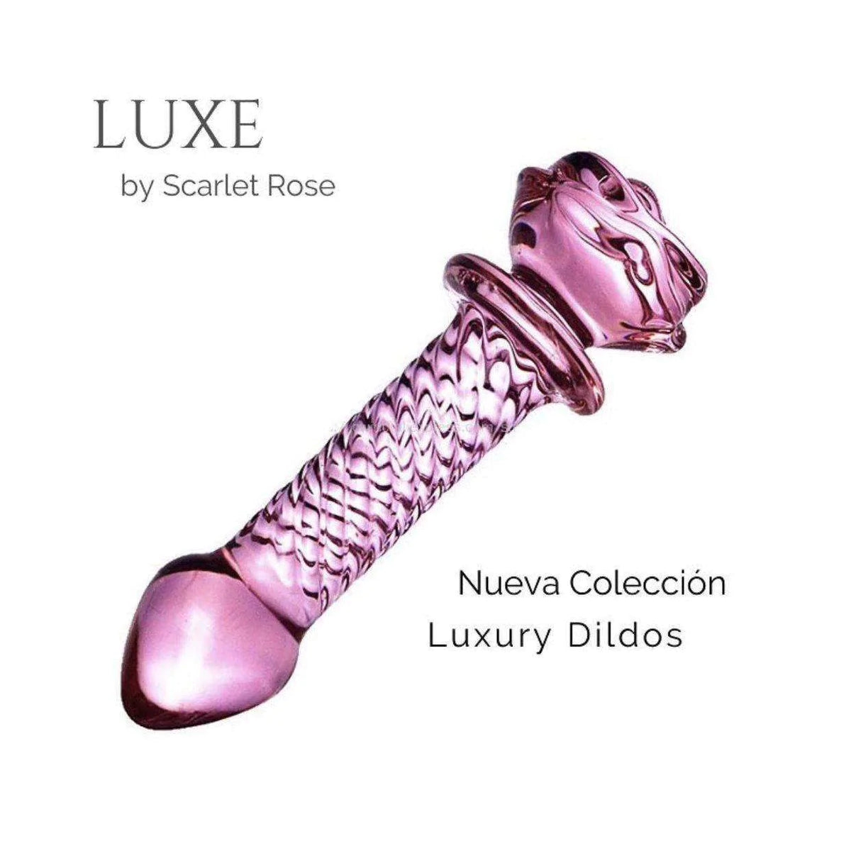 Plug Anal Rosa de Vidrio Luxe